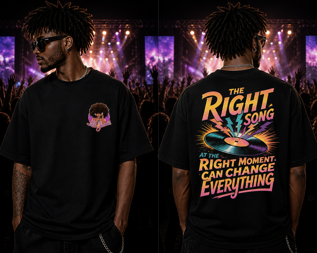 The Right Song at the Right Moment Can Change Everything T-Shirt | Official Debbi James Music Tee | Bella + Canvas 3001