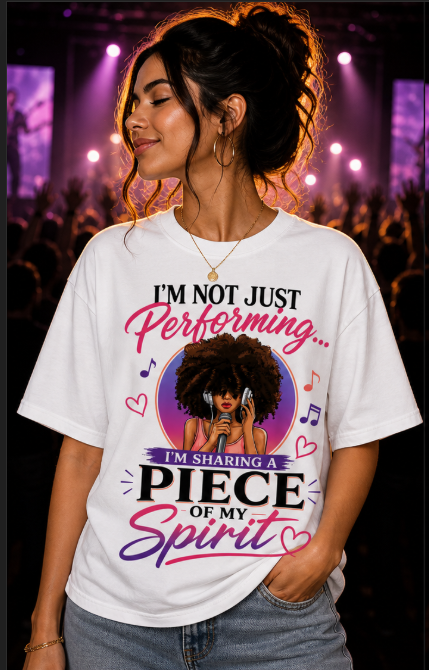 I'm Sharing a Piece of My Spirit Bella + Canvas 3001 Unisex T-Shirt | Official Debbi James Merch